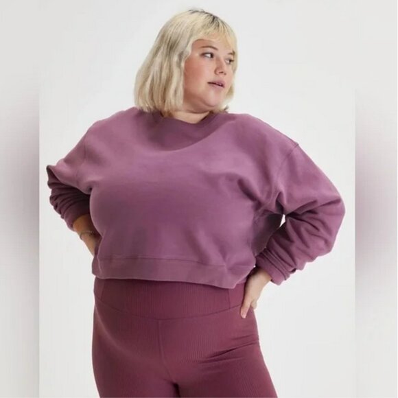 Girlfriend Collective Cropped Sweatshirt Women's Size XXL - Picture 7 of 11